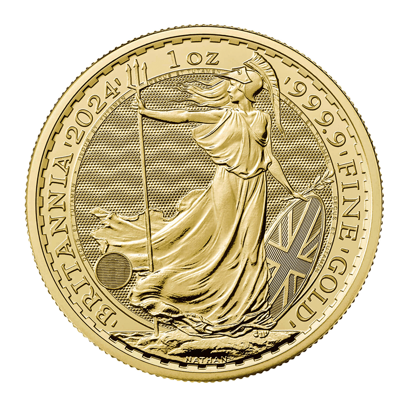 Image for 1 oz Gold Britannia Coin (2024) from TD Precious Metals